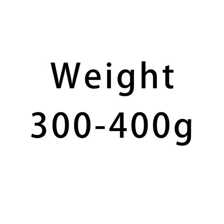 Text indicating weight range 300-400g on a white background