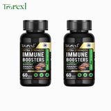 Two bottles of Iroexl Extra Strength Immune Boosters on a white background
