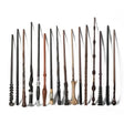 Collection of various wizarding wands on a white background