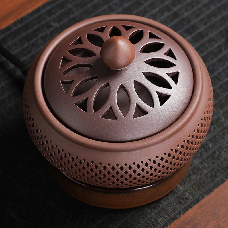 Brûleur d'encens électrique en bois de santal Purple Sand 