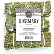 Saint Terra Rosemary smudge sticks with a label on a white background