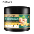 LGRAMÓR hair thickening and strengthening cream jar with ginger illustration on a white background