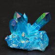 Blue crystal cluster on a black background