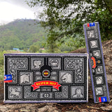 Satya Super Hit incense packaging with mountainous background