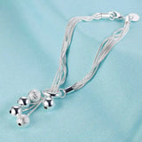 925 Sterling Silver Heart Chain Bracelet