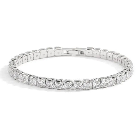 Diamond bracelet on a white background
