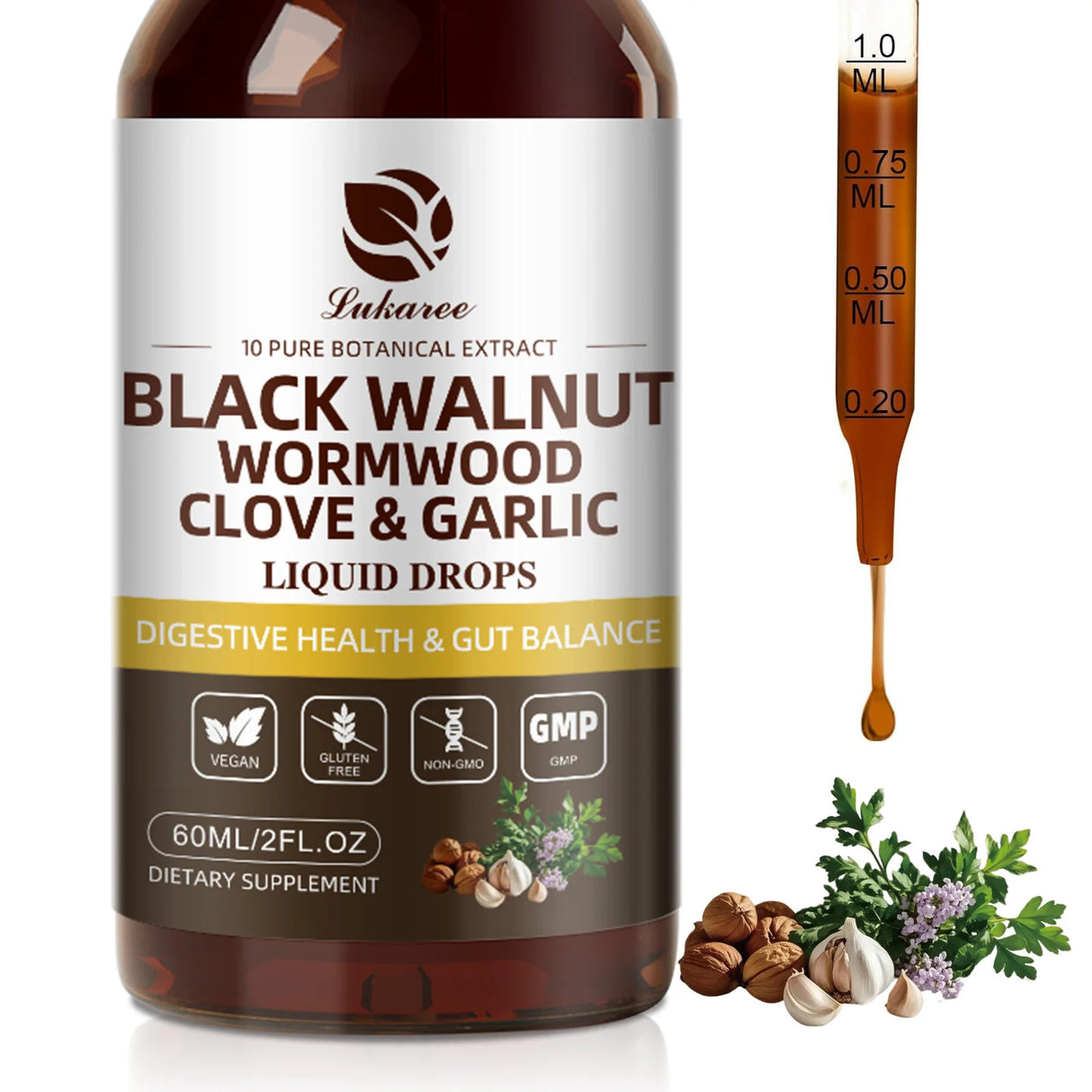 Black Walnut Wormwood Drops – Digestive Support