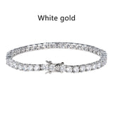 White gold bracelet on a white background with 'White gold' text.