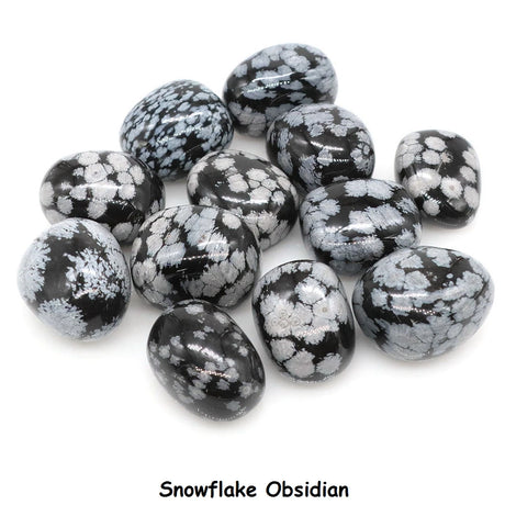 Collection of Snowflake Obsidian stones