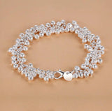 925 Sterling Silver Heart Chain Bracelet