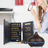 MayJam essential oils set with a diffuser on a table