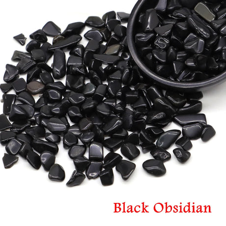 Black Obsidian stones with a black bowl 