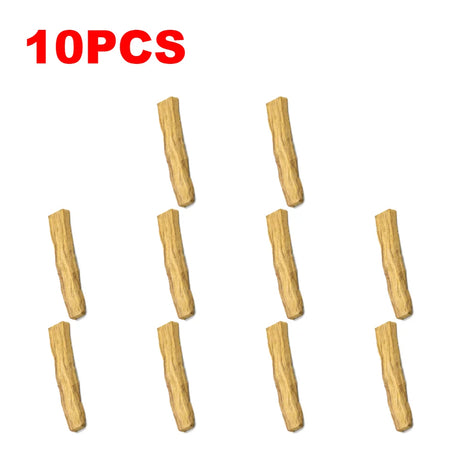 10 wooden sticks on a white background with '10PCS' in red text above.