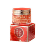 Red jar and box with 'KUGE' branding on a white background