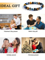 Bracelet being used as an ideal gift for various occasions with images of people and settings.