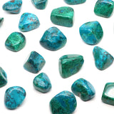 Turquoise stones on a white background