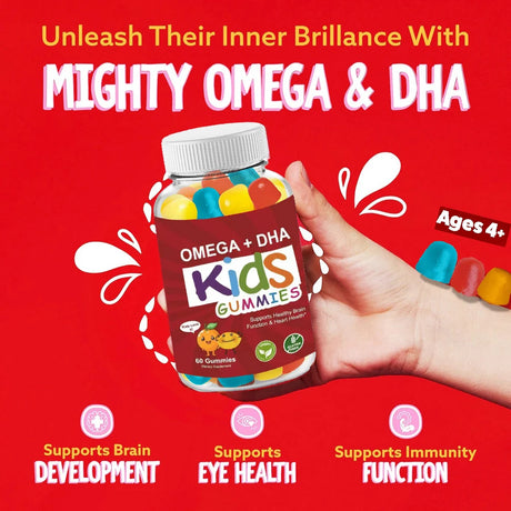 LISM Kids Omega DHA Multivitamin Gummies