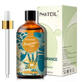 Phatoil fragrance oil bottle with dropper and packaging on a white background