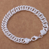925 Sterling Silver Heart Chain Bracelet