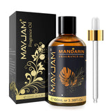 MayJam Mandarin fragrance oil bottle with packaging and dropper on a white background