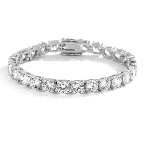 Diamond bracelet on a white background