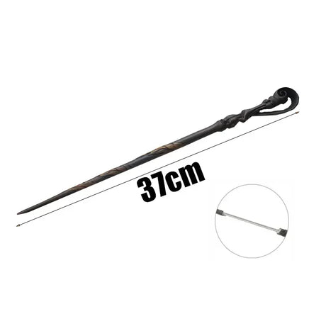 Wand with decorative handle on a white background, labeled '37cm'.