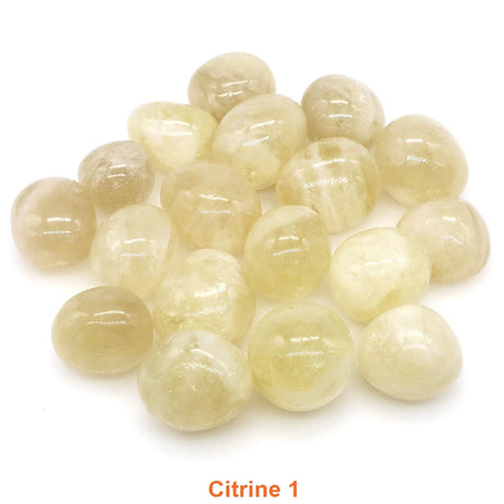 Citrine stones on a white background with 'Citrine 1' label.