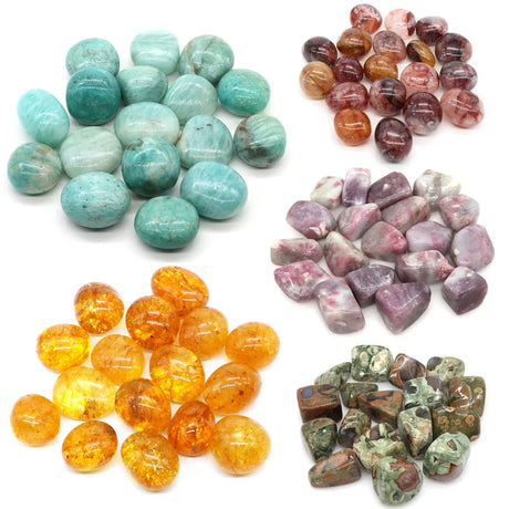 Assorted colorful gemstones