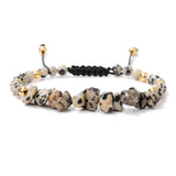 Bracelet with beads on a white background