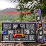 Satya Super Hit incense packaging with scenic background