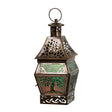 Tree of Life Glass & Metal Lantern