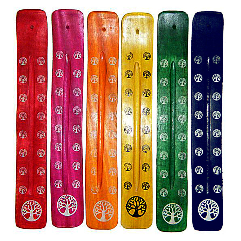 Tree of Life Colorful Painted Wood Ash Catchers