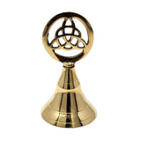 Triquetra Brass Altar Bell 4"