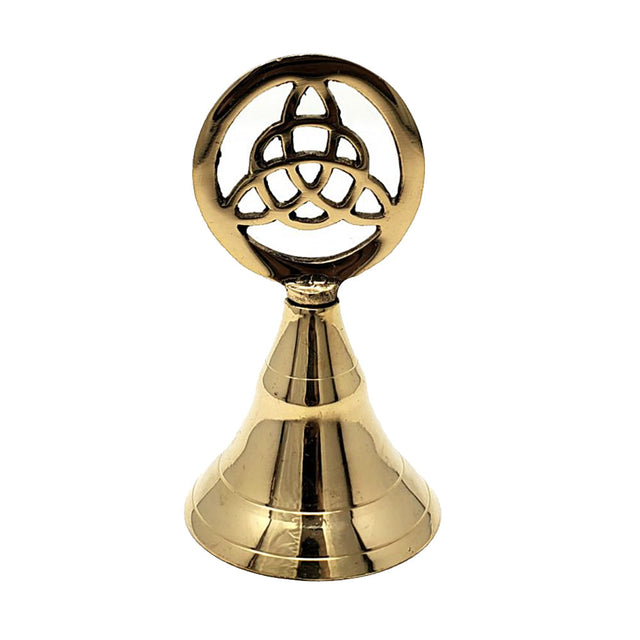 Triquetra Brass Altar Bell 4"
