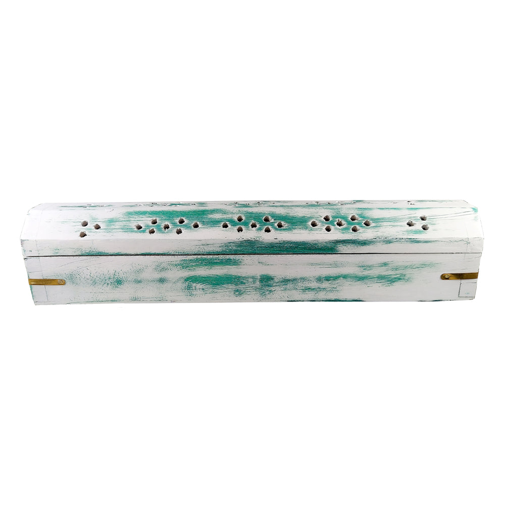 White Sage with Panacium & Red Satice Smudge Stick 3-4"