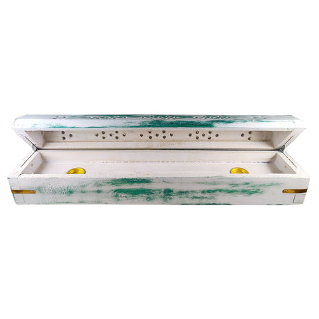 White Sage with Panacium & Red Satice Smudge Stick 3-4"