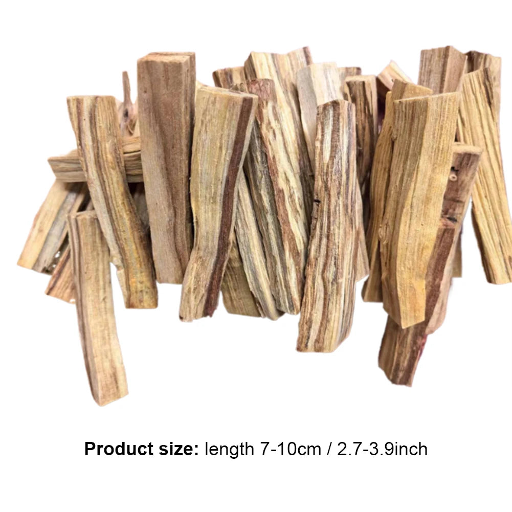 Wooden sticks with a size label on a white background