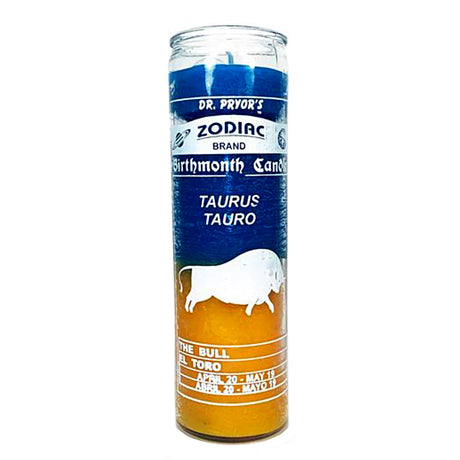 Zodiac Taurus 7 Day Candle