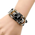 A–Z Initial Leather Friendship Bracelet leather bracelet for personalized gifting, friendship keepsakes, and everyday wear.