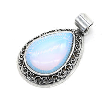 Abalone & Lapis teardrop necklace pendant charm for jewelry making, chain pairing, and natural stone accessory use.
