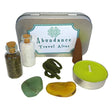Abundance Travel Altar Kit in a reusable tin with ritual items