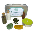 Abundance Travel Altar Kit in a reusable tin with ritual items