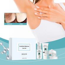 Acanthosis Nigricans Skin Repair and Whitening Set before and after arm comparison showing dark spot reduction.