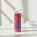 Adam & Eve Pink 7-Day Candle glass jar candle for romance, relaxation, and spiritual ambiance.