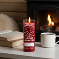 Adam & Eve red 7 day candle glass jar candle for love work, relationship rituals, and spiritual devotion.