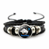 Adjustable leather constellation charm bracelet for comfortable everyday wear, zodiac fashion, and layered jewelry use.