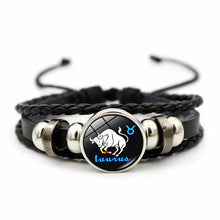 Adjustable leather constellation charm bracelet for comfortable everyday wear, zodiac fashion, and layered jewelry use.