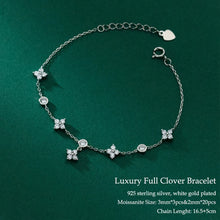 Adjustable moissanite clover pendant necklace for gifting on birthdays, anniversaries, and meaningful special occasions.