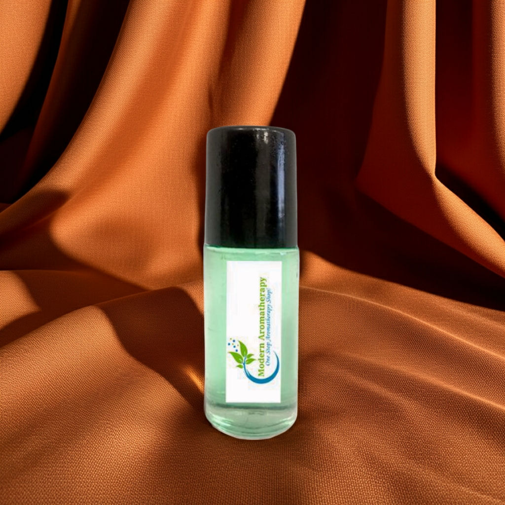 African Musk fragrance body oil bottle for hydrating dry skin, wearing as a body scent, and after-shower use.