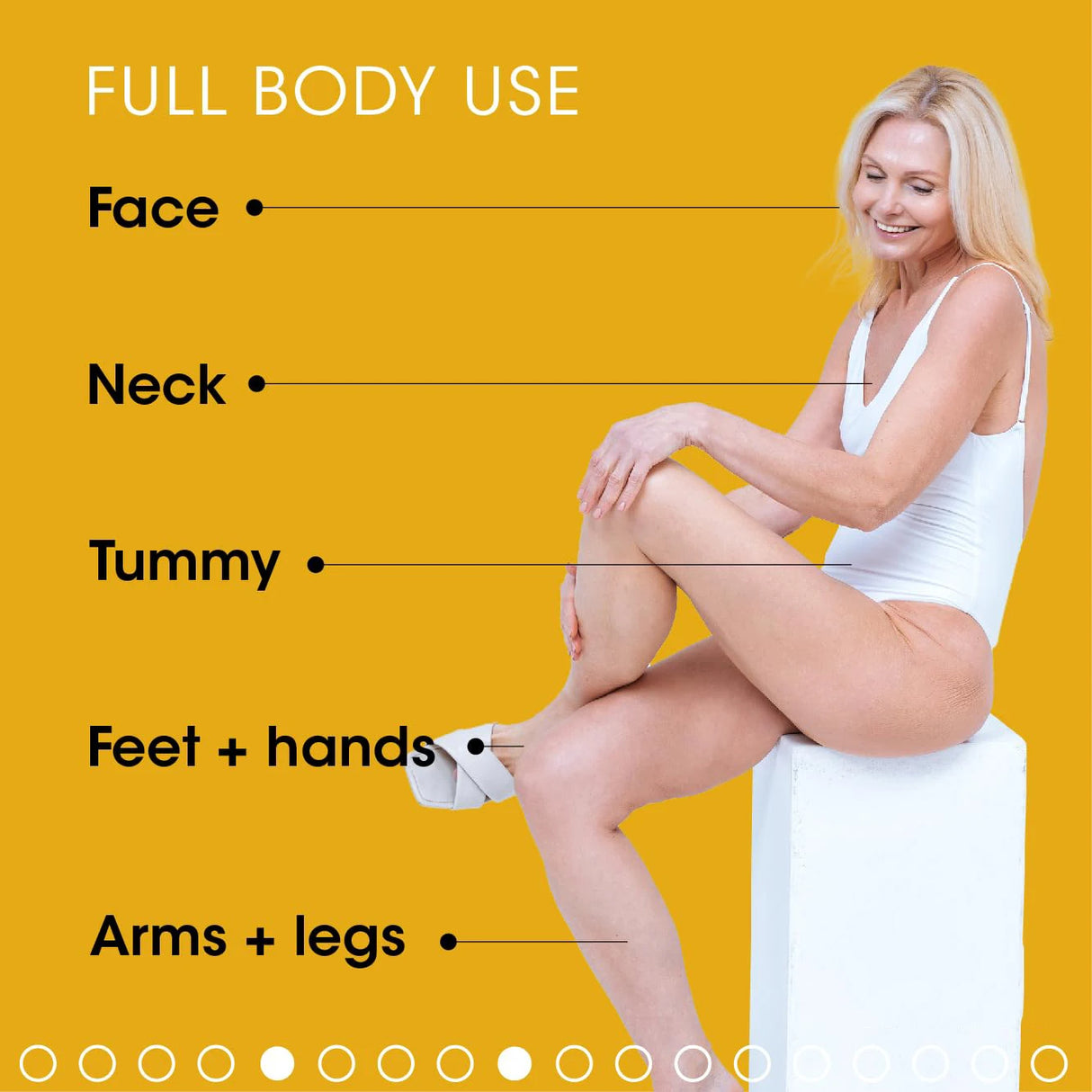 Whitening body lotion bottle with AHA, Vitamin C, and Vitamin E for daily body care, moisture replenishment, and soft skin support.